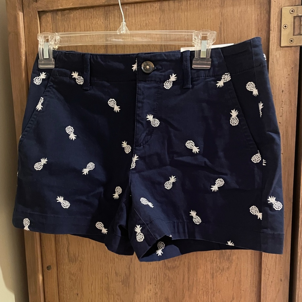 LOFT Washed Twill 4” Shorts